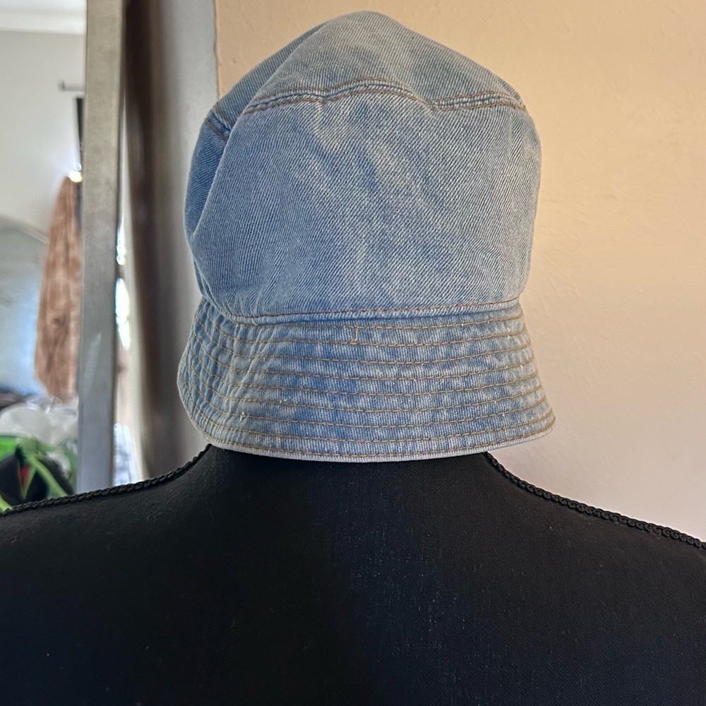 Prada Light Blue Denim Bucket Hat - Picture 3 of 8